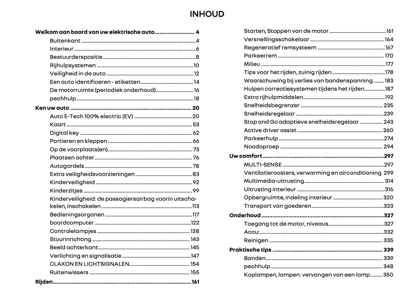 2025 Renault 5 E-Tech Gebruikershandleiding | Nederlands