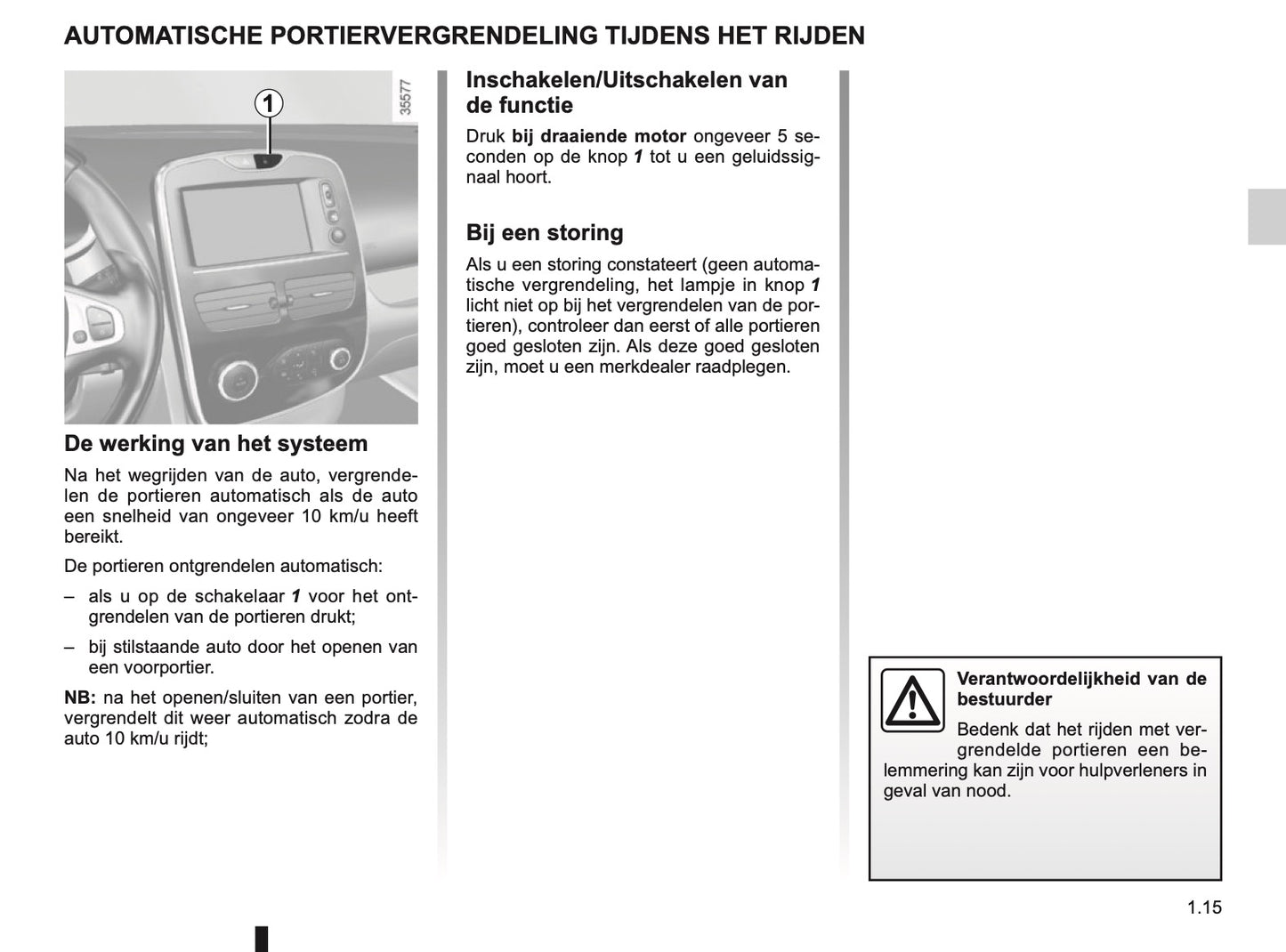 2015-2016 Renault Clio Gebruikershandleiding | Nederlands