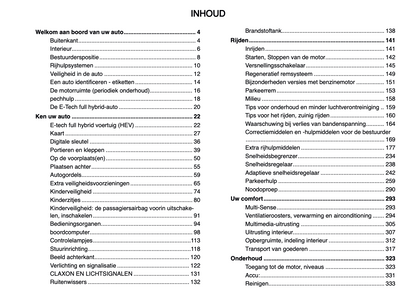 2024-2025 Renault Espace Gebruikershandleiding | Nederlands