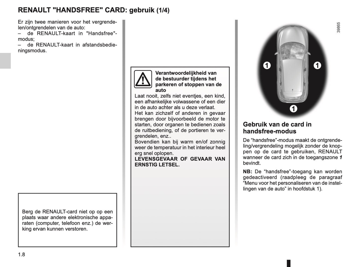 2018-2019 Renault Kadjar Owner's Manual | Dutch