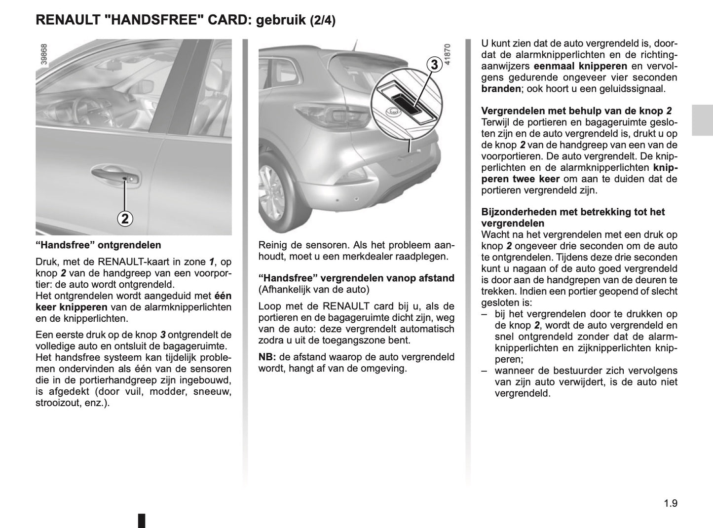 2018-2019 Renault Kadjar Owner's Manual | Dutch