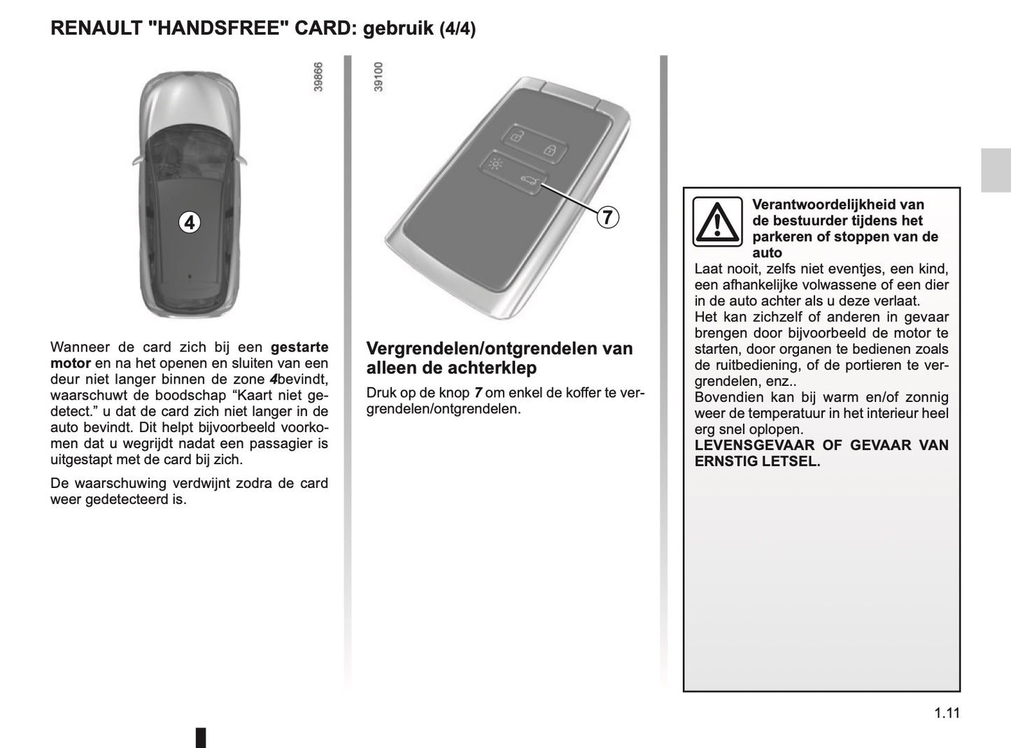 2018-2019 Renault Kadjar Owner's Manual | Dutch