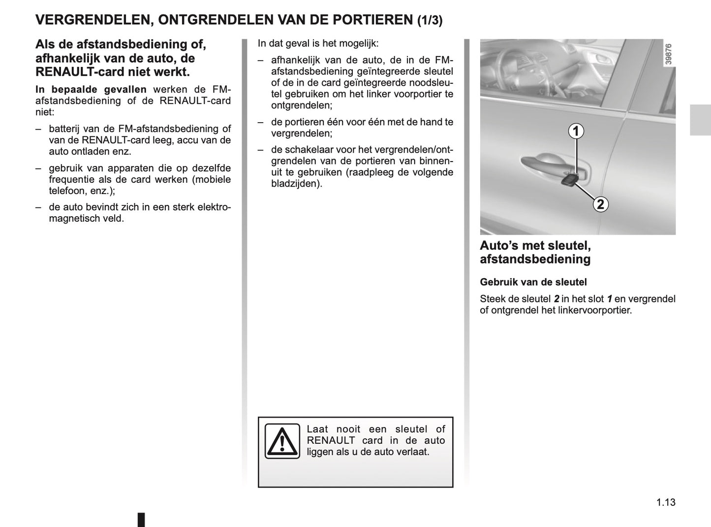 2018-2019 Renault Kadjar Owner's Manual | Dutch