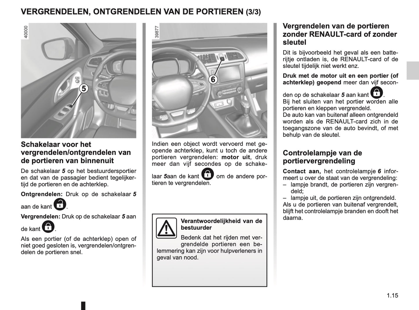 2018-2019 Renault Kadjar Owner's Manual | Dutch