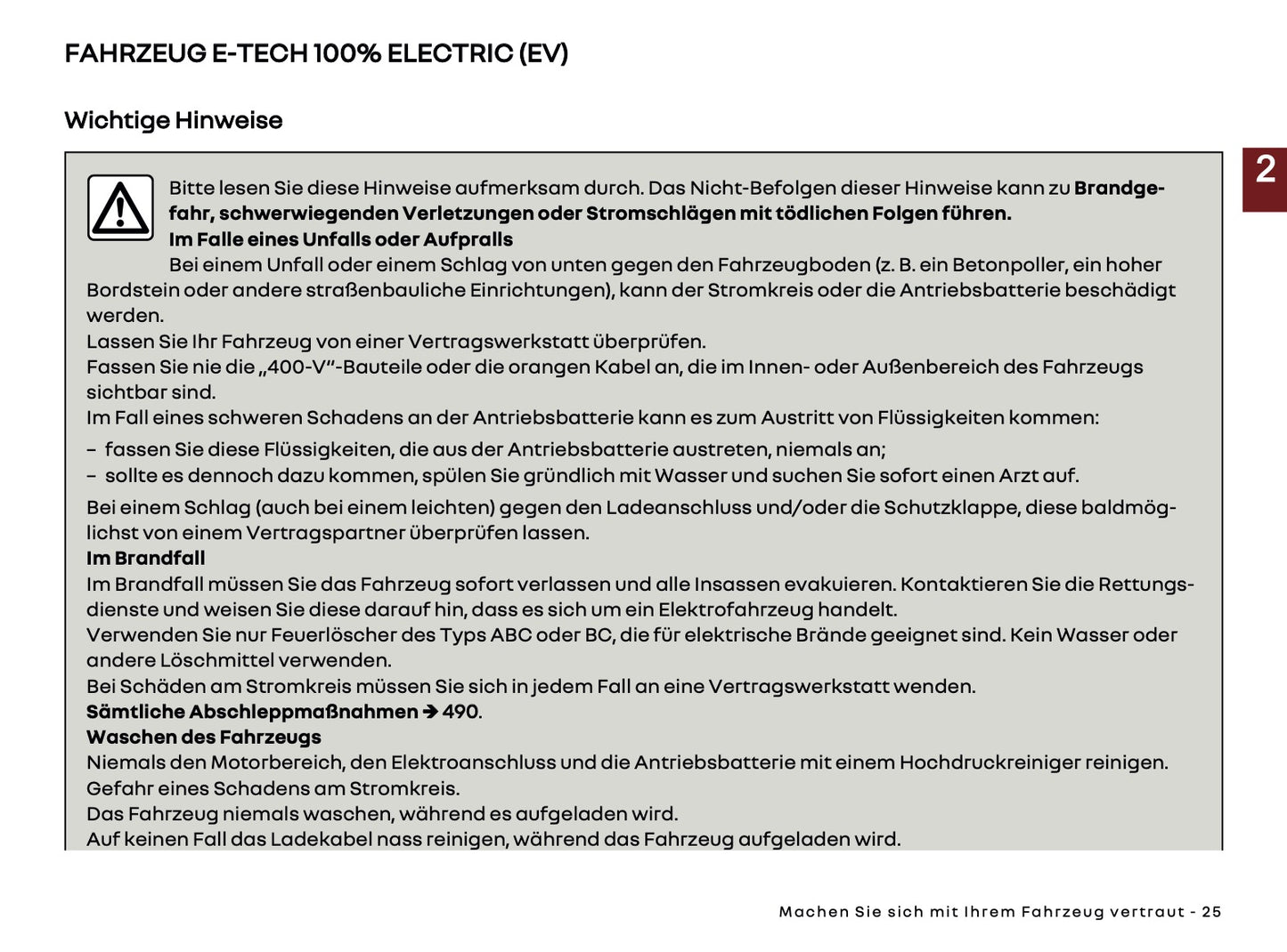 2025 Renault Kangoo E-Tech Owner's Manual | German