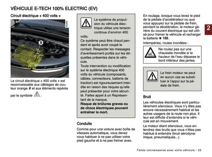 2024-2025 Renault Megane E-Tech Manuel du propriétaire | Français