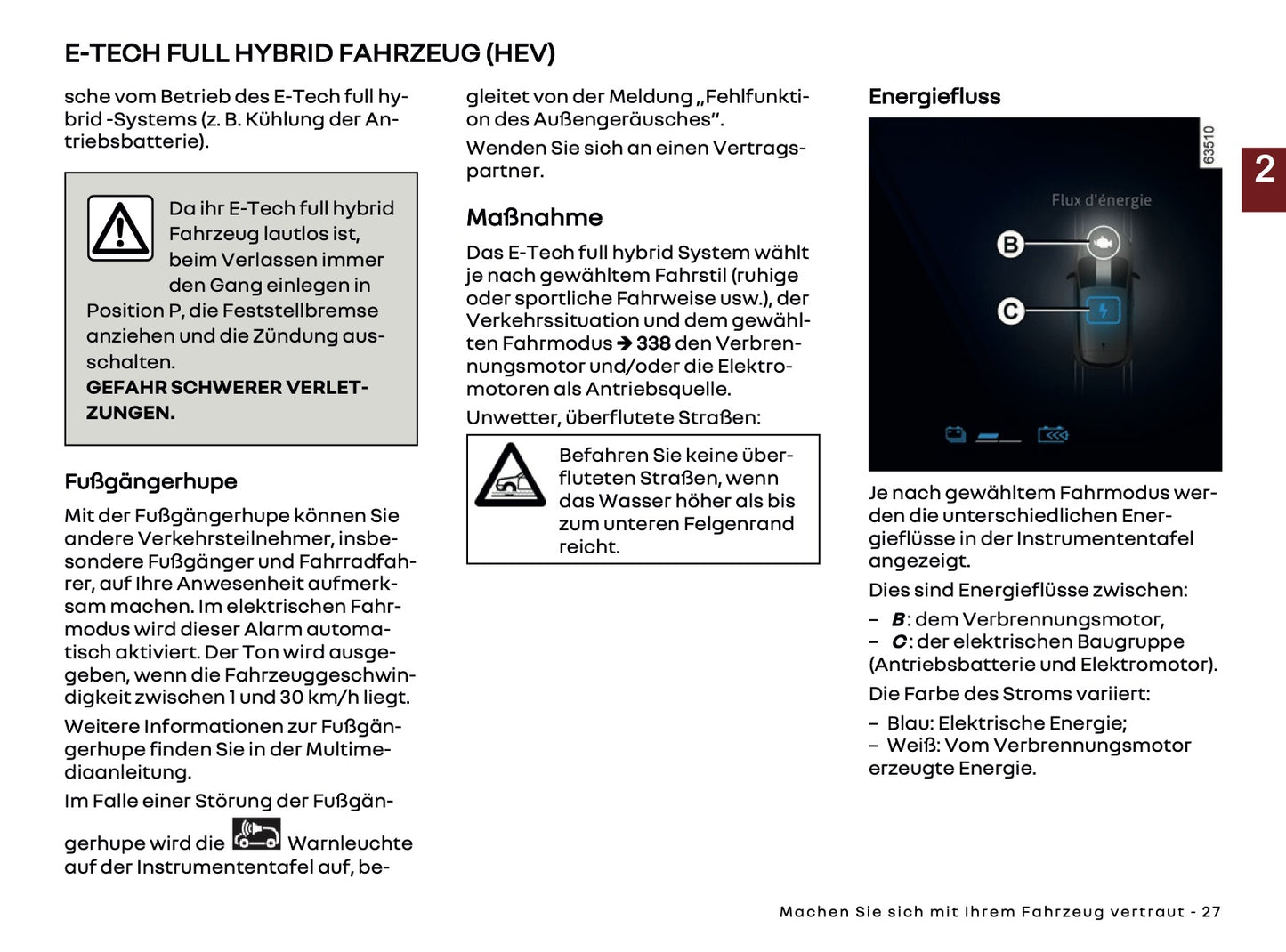 2025 Renault Rafale Owner's Manual | German