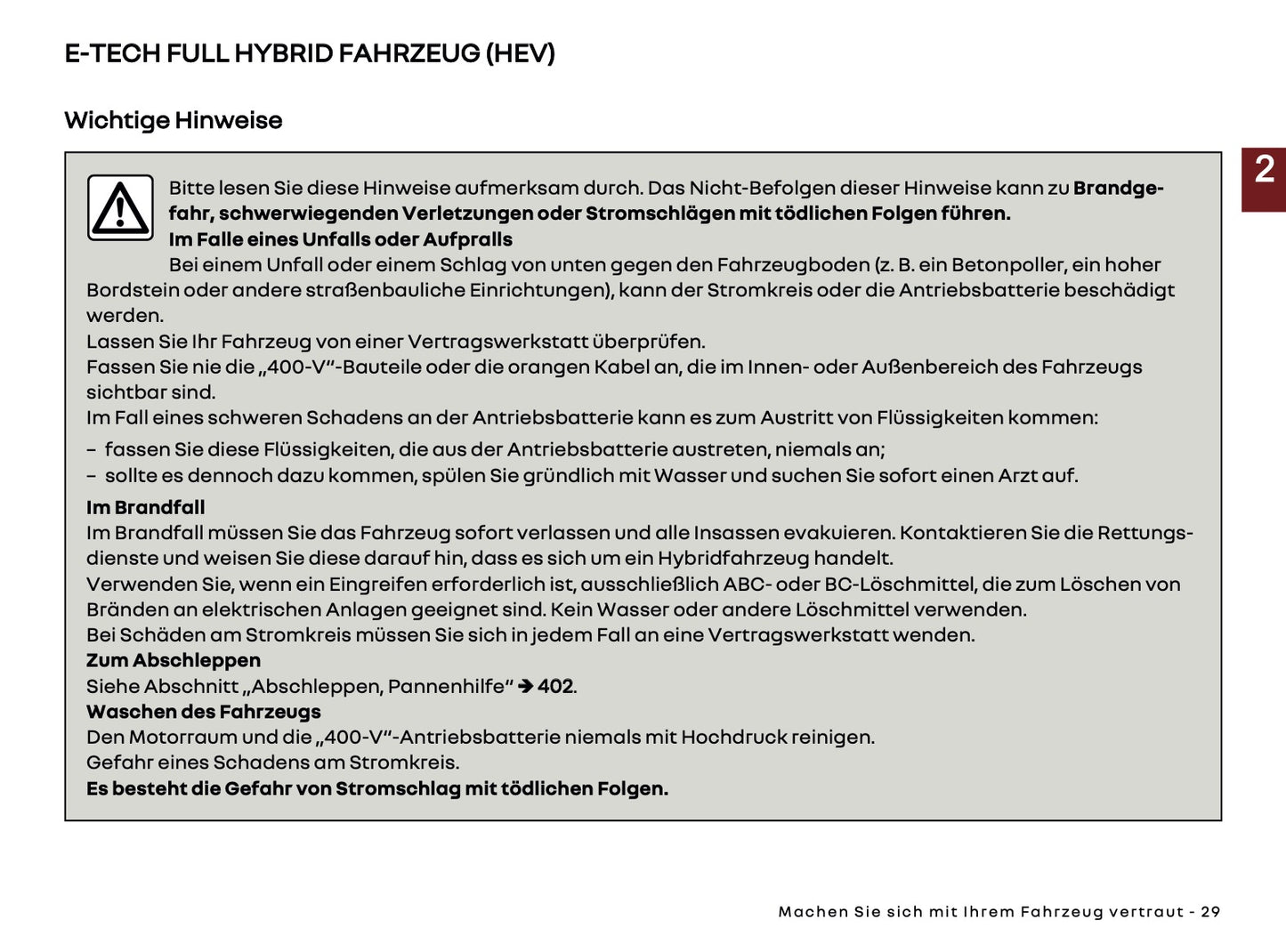 2025 Renault Rafale Owner's Manual | German