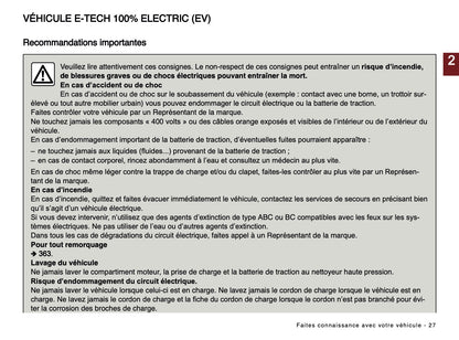 2024-2025 Renault Scenic E-Tech Manuel du propriétaire | Français