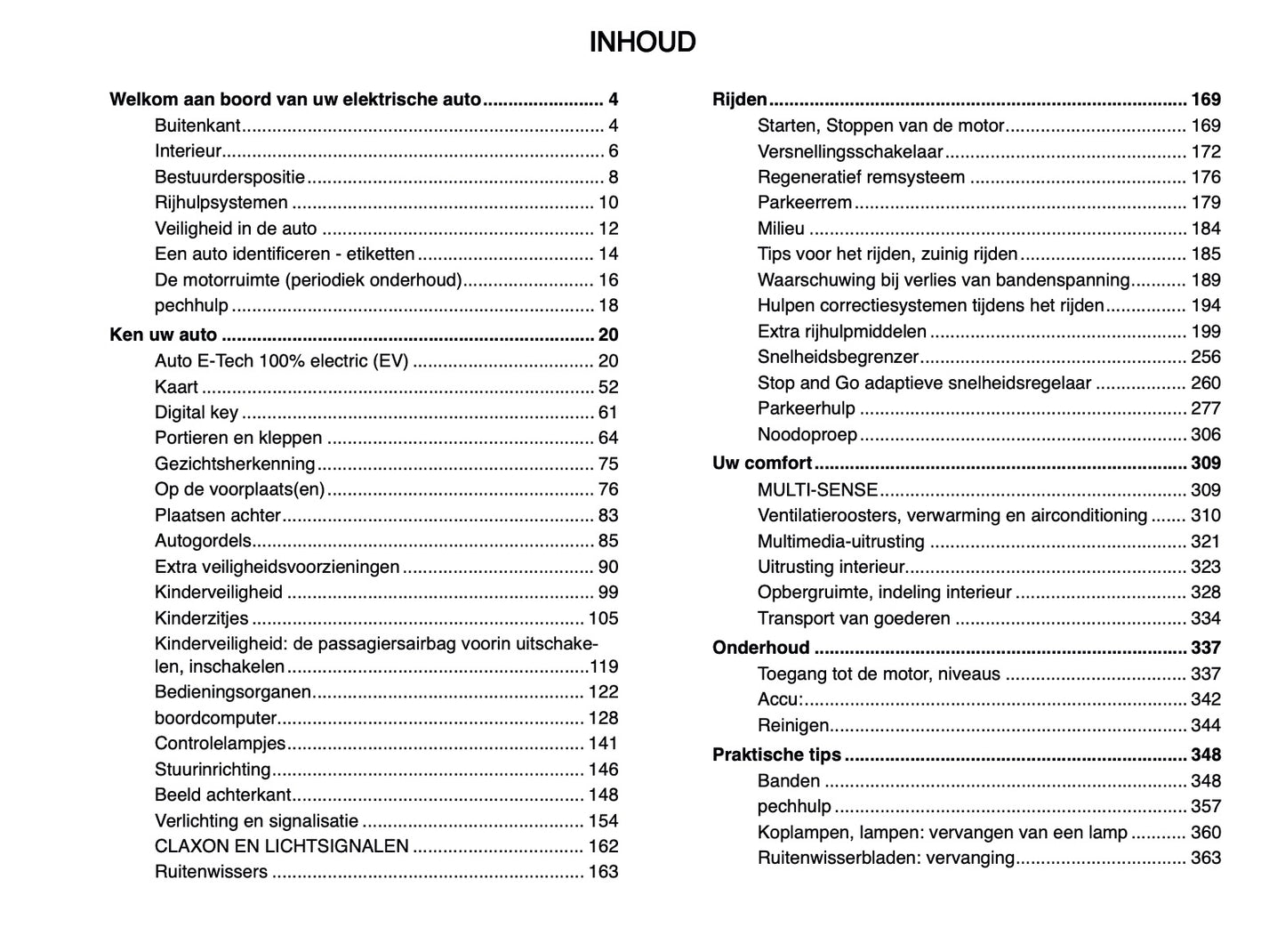 2024-2025 Renault Scenic E-Tech Gebruikershandleiding | Nederlands