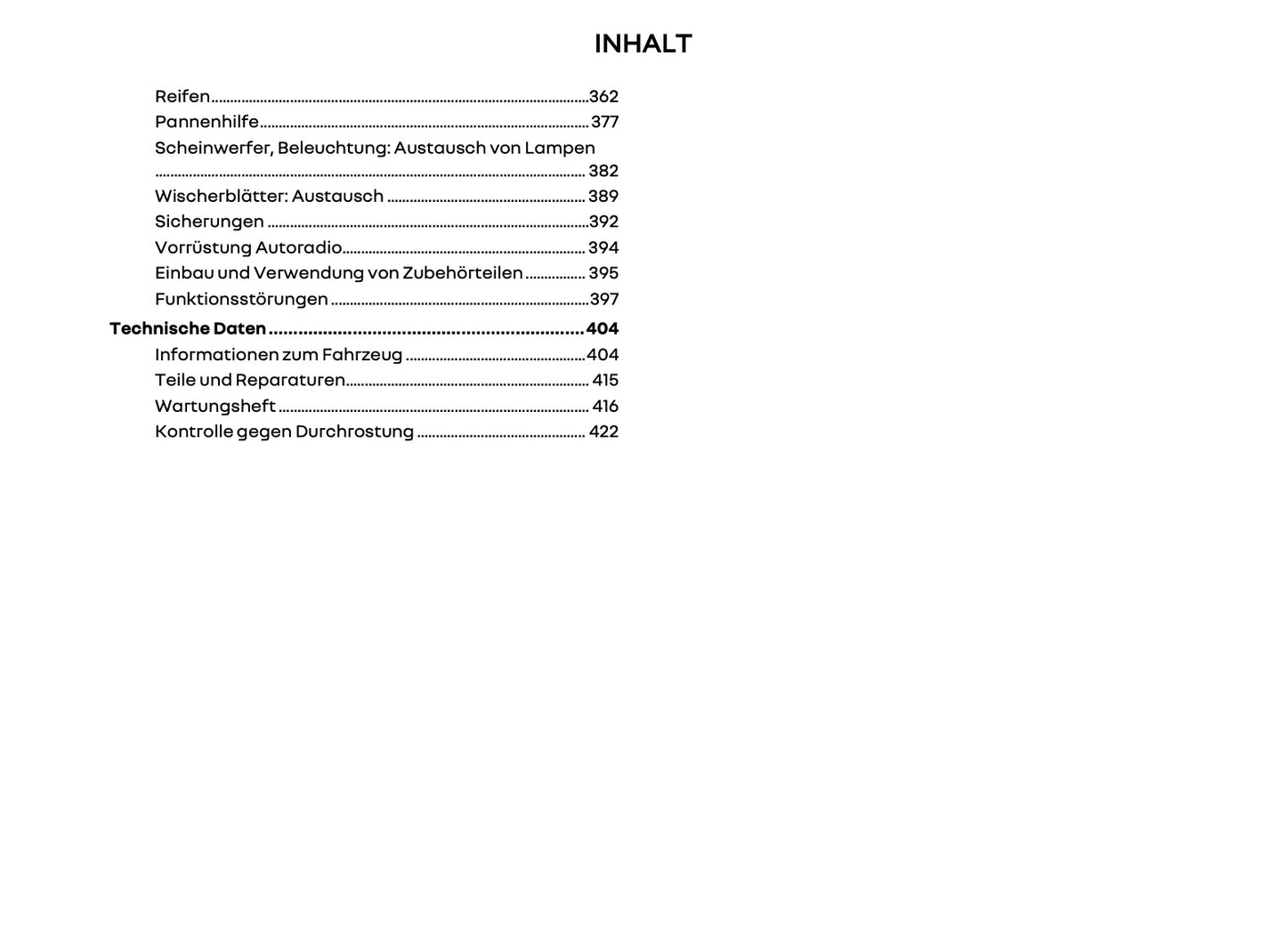 2024-2025 Renault Trafic Owner's Manual | German
