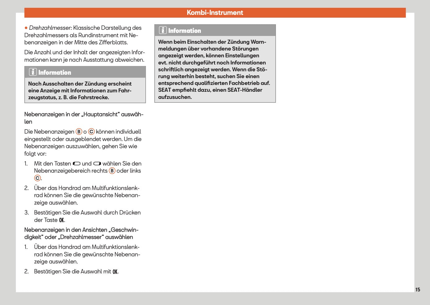 2025 Seat Arona Owner's Manual | German