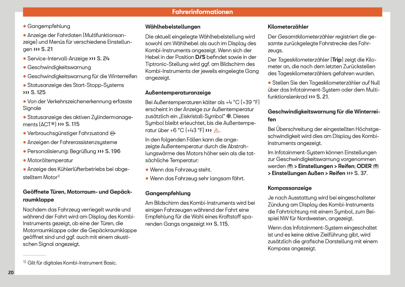 2025 Seat Arona Owner's Manual | German