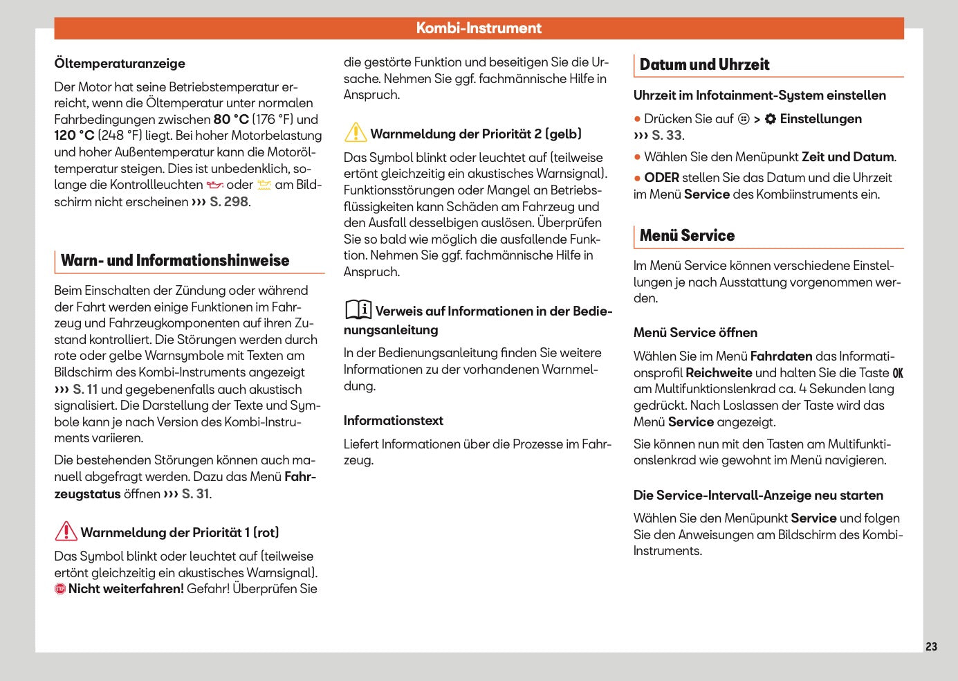 2025 Seat Arona Owner's Manual | German