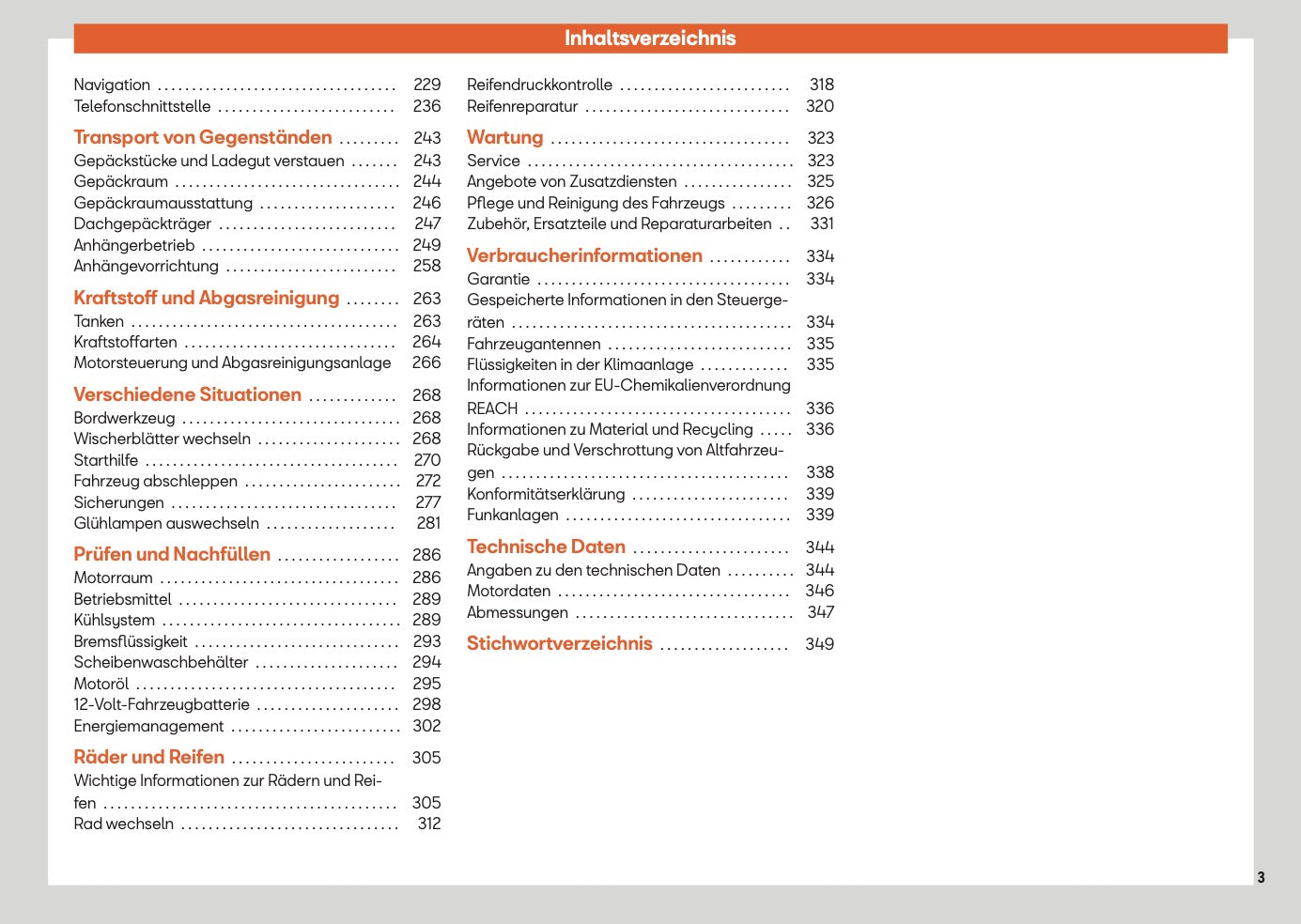 2025 Seat Arona Owner's Manual | German