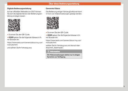 2025 Seat Arona Owner's Manual | German