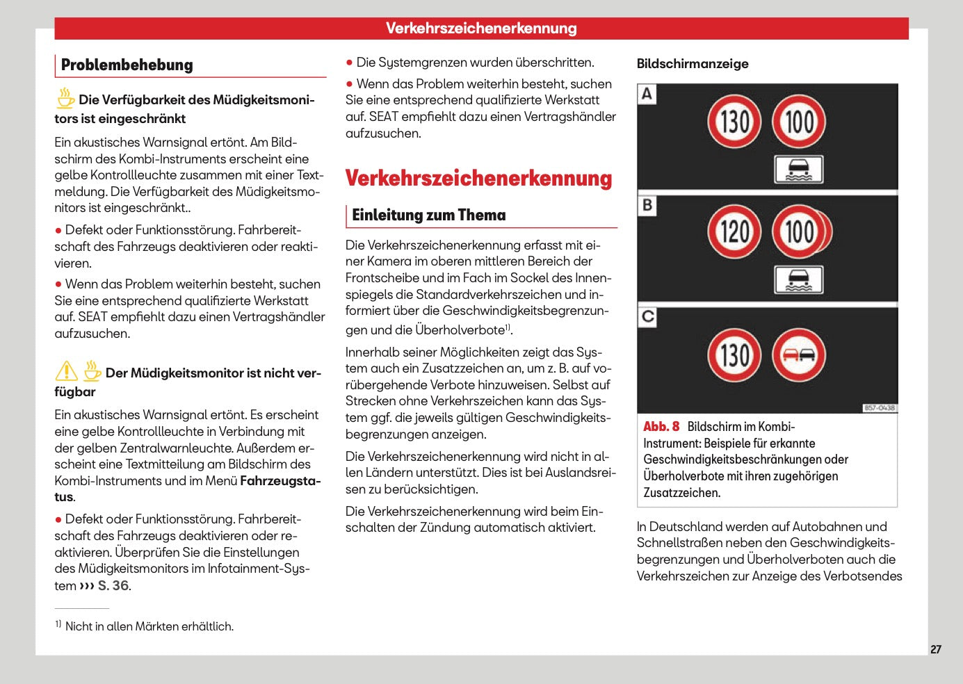 2026 Seat Arona Owner's Manual | German
