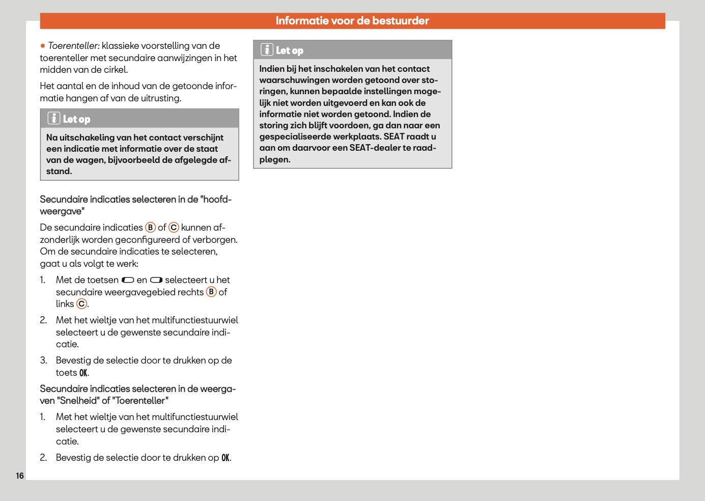 2025 Seat Arona Owner's Manual | Dutch