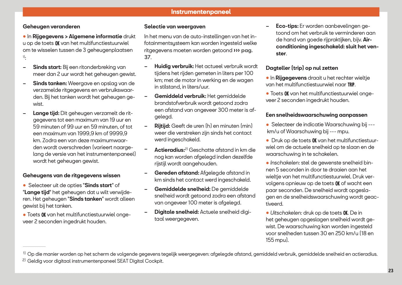 2025 Seat Arona Owner's Manual | Dutch