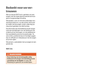 2025 Seat Arona Owner's Manual | Dutch