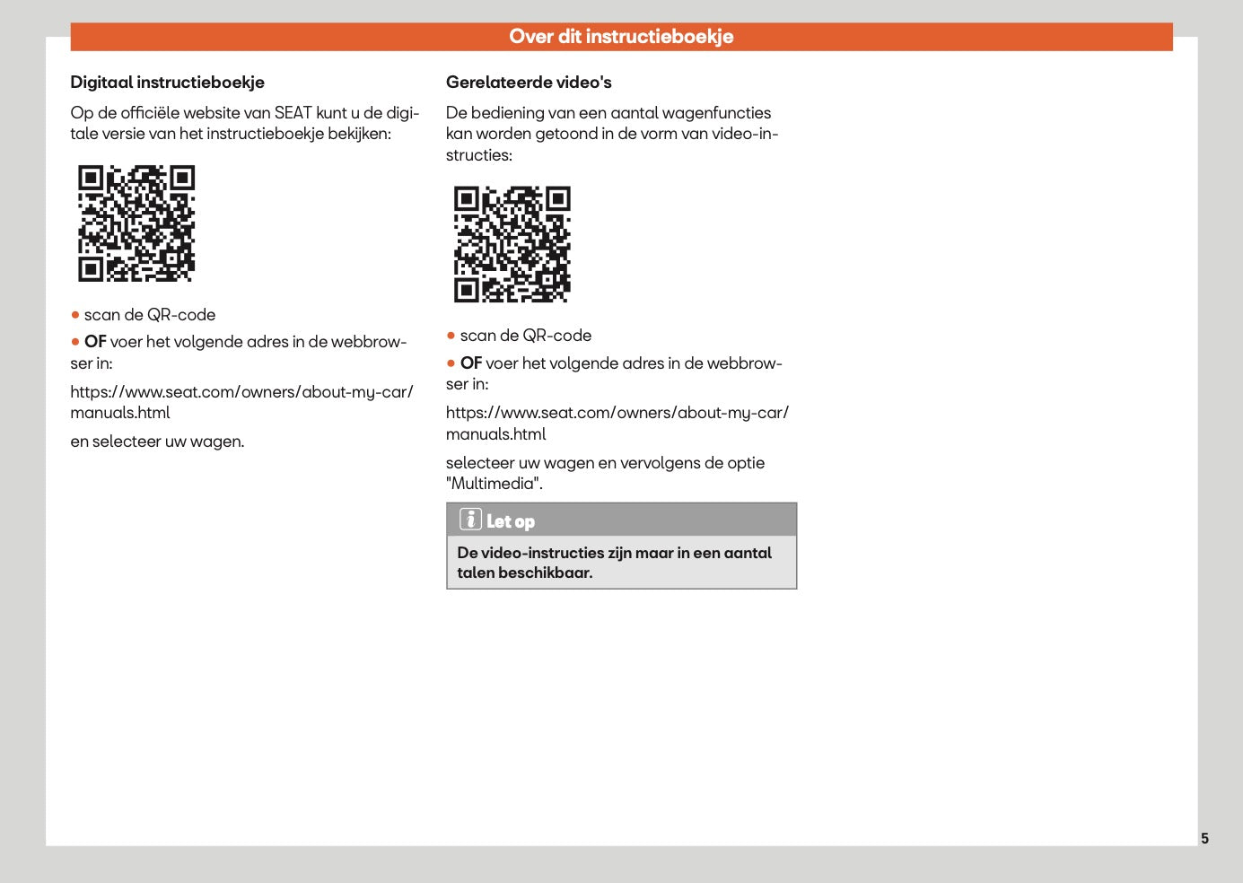 2025 Seat Arona Owner's Manual | Dutch