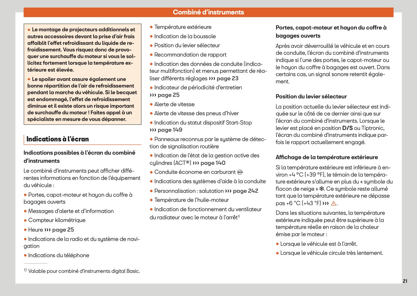 2025 Seat Ateca Owner's Manual | French