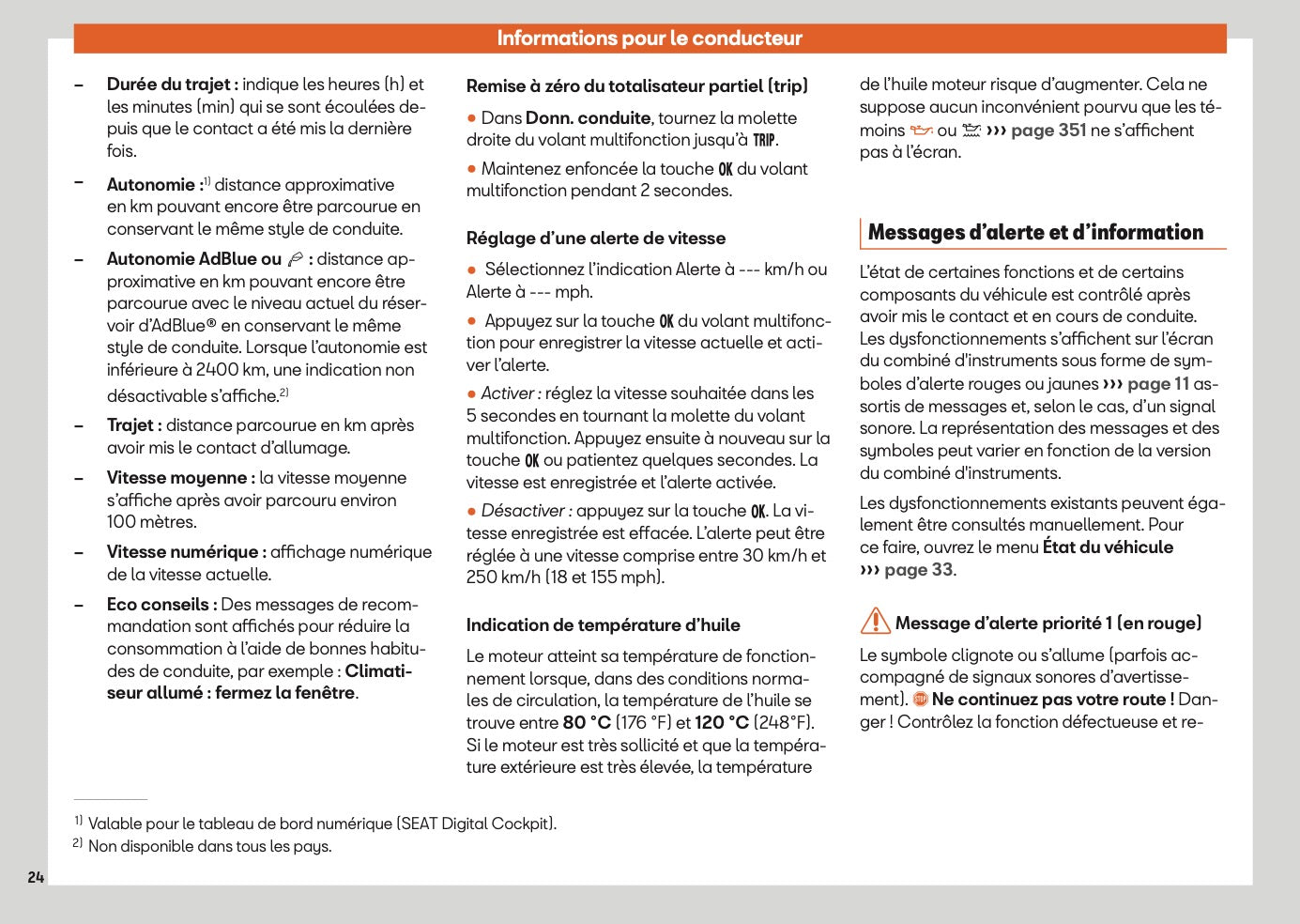 2025 Seat Ateca Owner's Manual | French