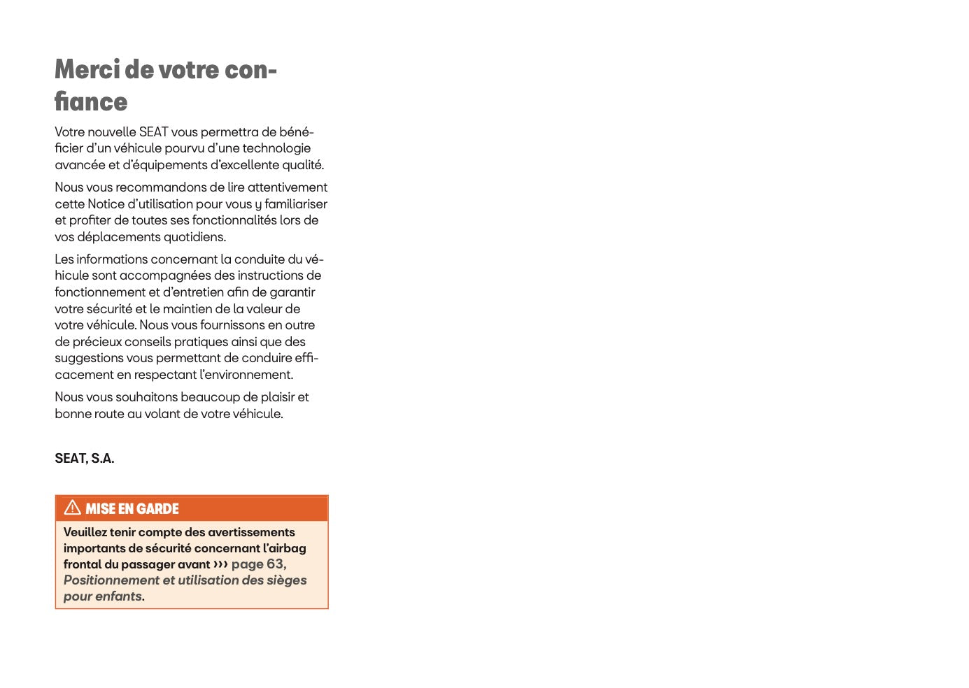 2025 Seat Ateca Owner's Manual | French