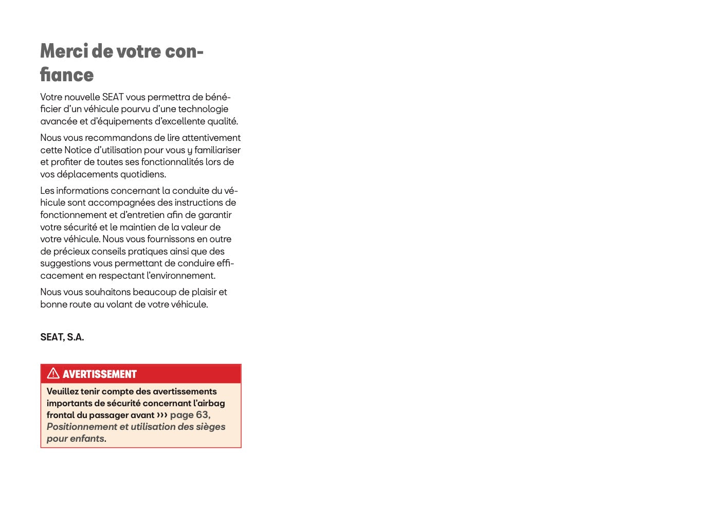 2026 Seat Ateca Owner's Manual | French
