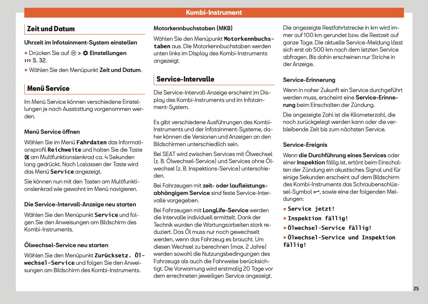 2024 Seat Ibiza Owner's Manual | German