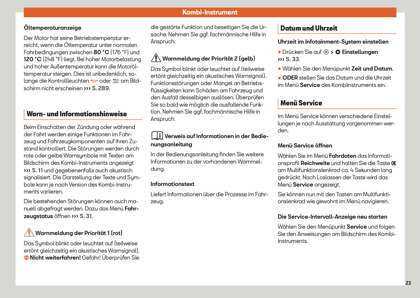 2025 Seat Ibiza Owner's Manual | German