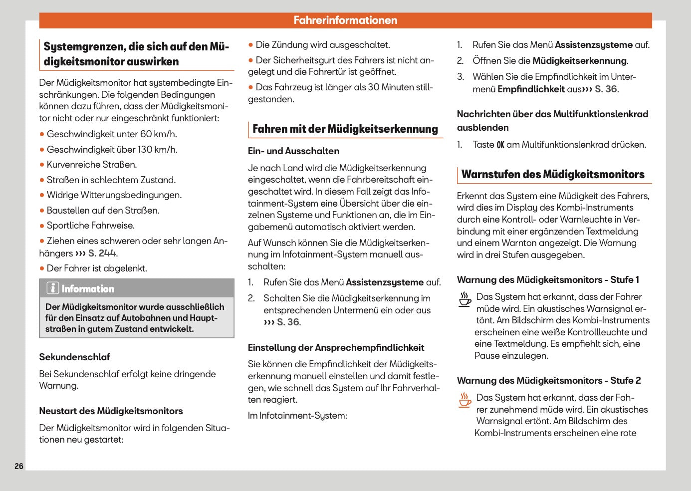2025 Seat Ibiza Owner's Manual | German