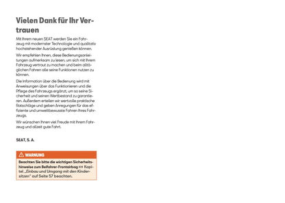 2025 Seat Ibiza Owner's Manual | German