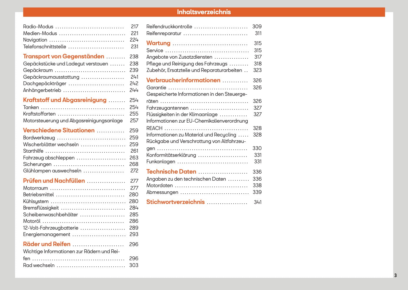 2025 Seat Ibiza Owner's Manual | German