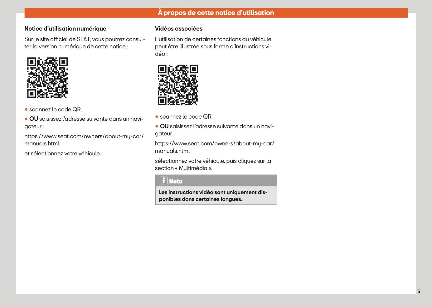 2025 Seat Ibiza Manuel du propriétaire | Français