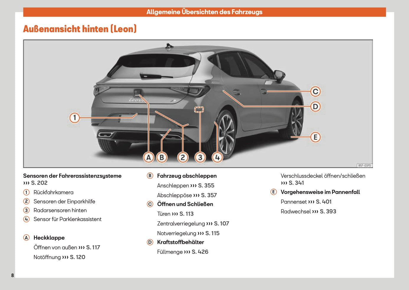 2025 Seat Leon/Leon Sportstourer Owner's Manual | German