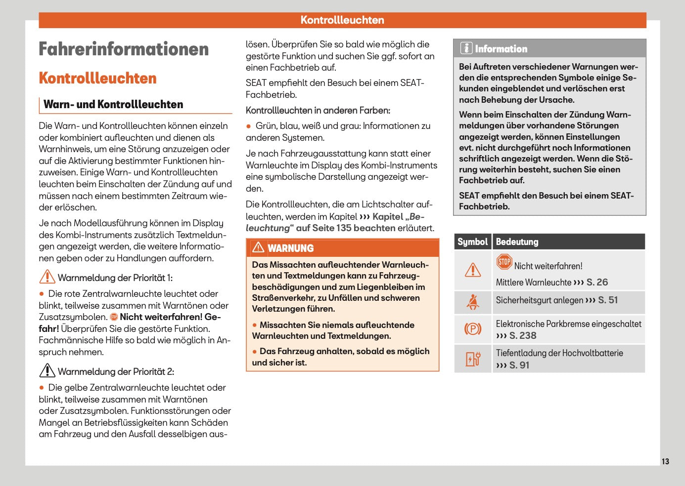 2025 Seat Leon/Leon Sportstourer Owner's Manual | German
