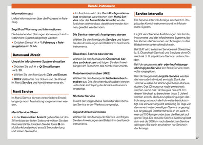 2025 Seat Leon/Leon Sportstourer Owner's Manual | German