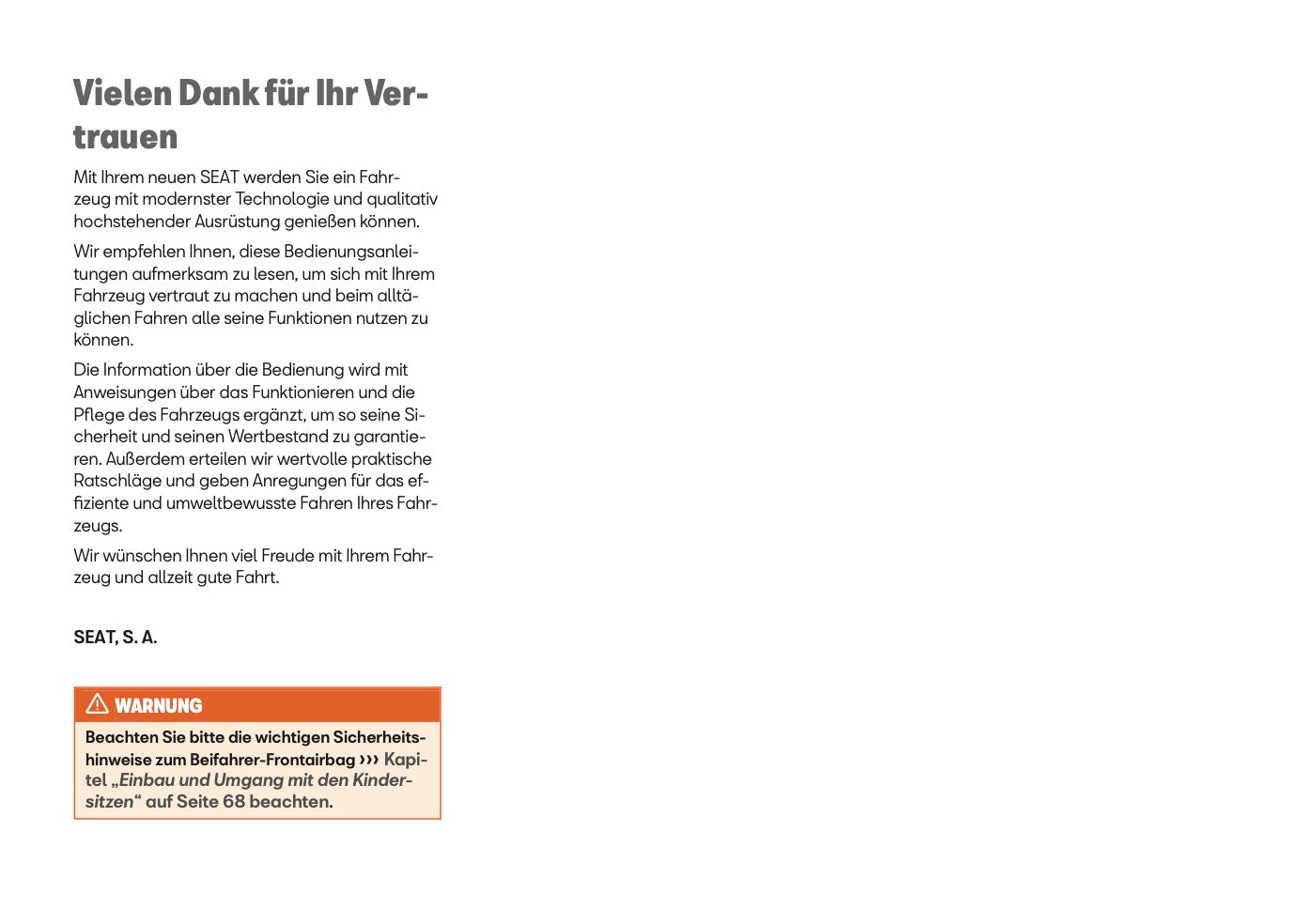 2025 Seat Leon/Leon Sportstourer Owner's Manual | German