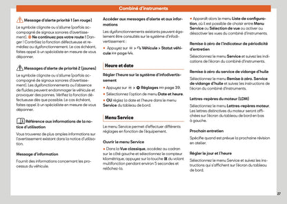 2025 Seat Leon/Leon Sportstourer Owner's Manual | French