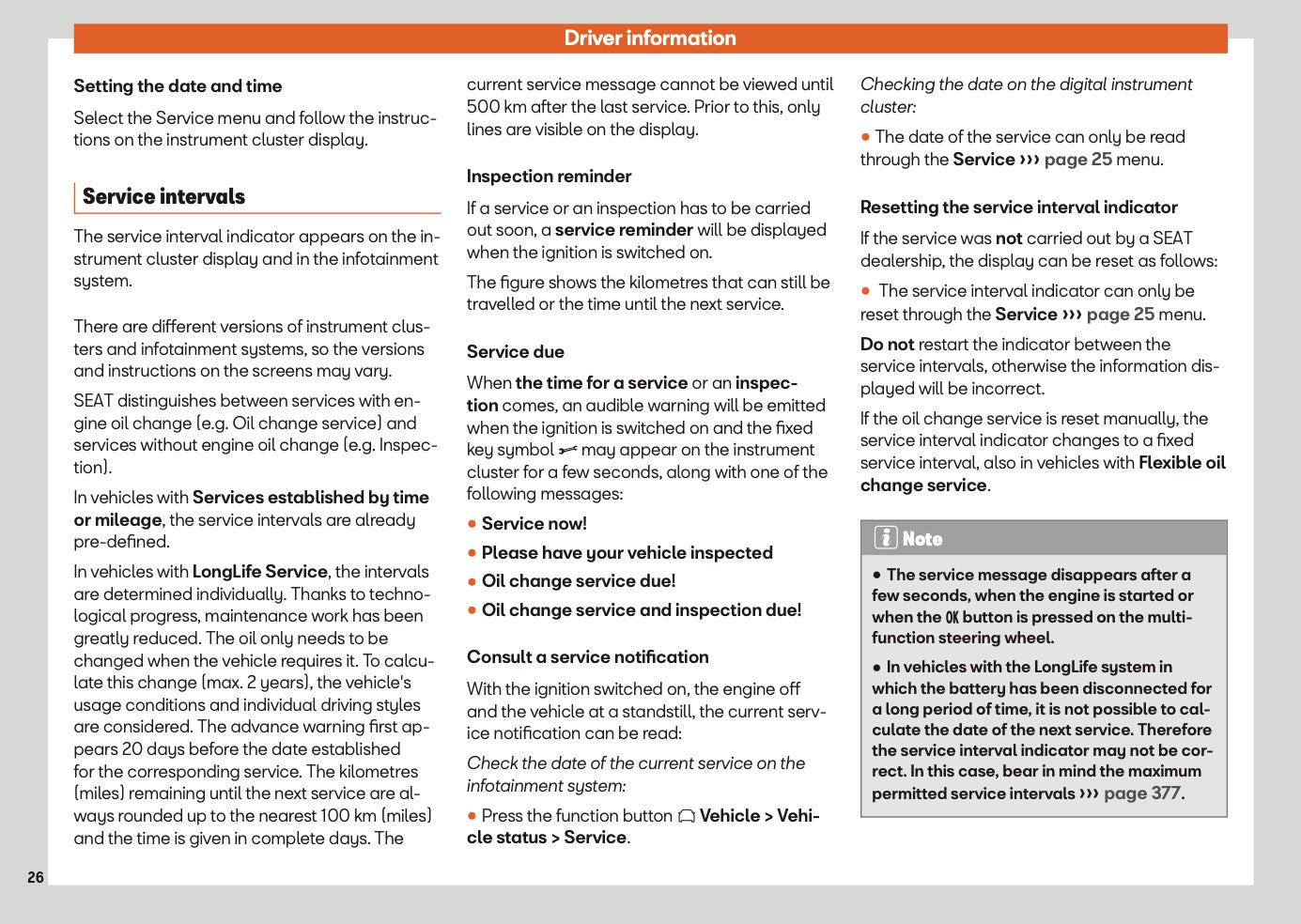 2025 Seat Leon Owner's Manual | English