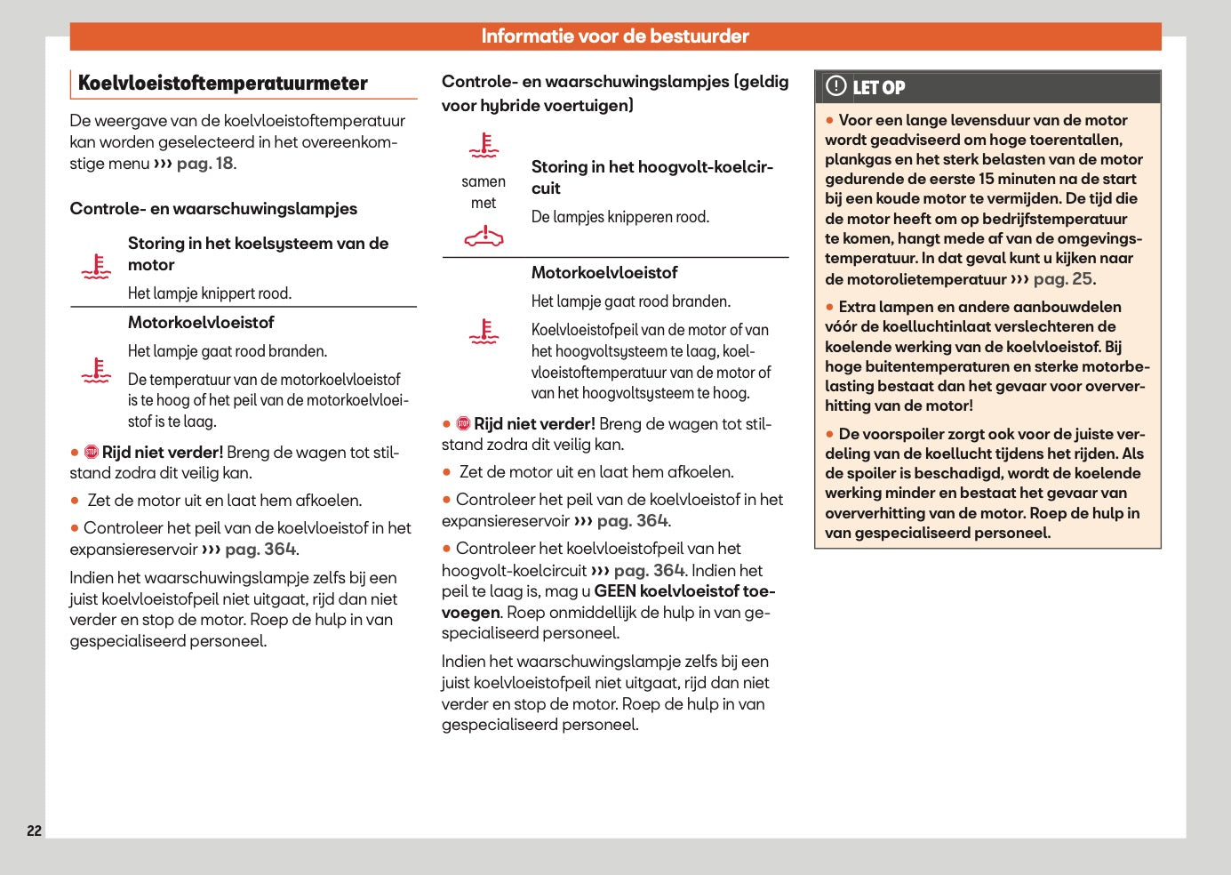 2025 Seat Leon/Leon Sportstourer Owner's Manual | Dutch