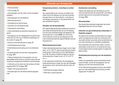 2025 Seat Leon/Leon Sportstourer Owner's Manual | Dutch
