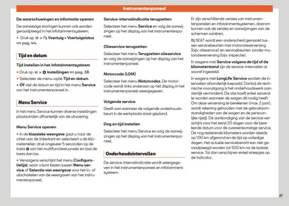 2025 Seat Leon/Leon Sportstourer Owner's Manual | Dutch