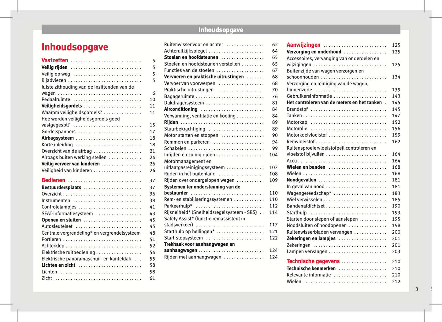 2015 Seat Mii Owner's Manual | Dutch