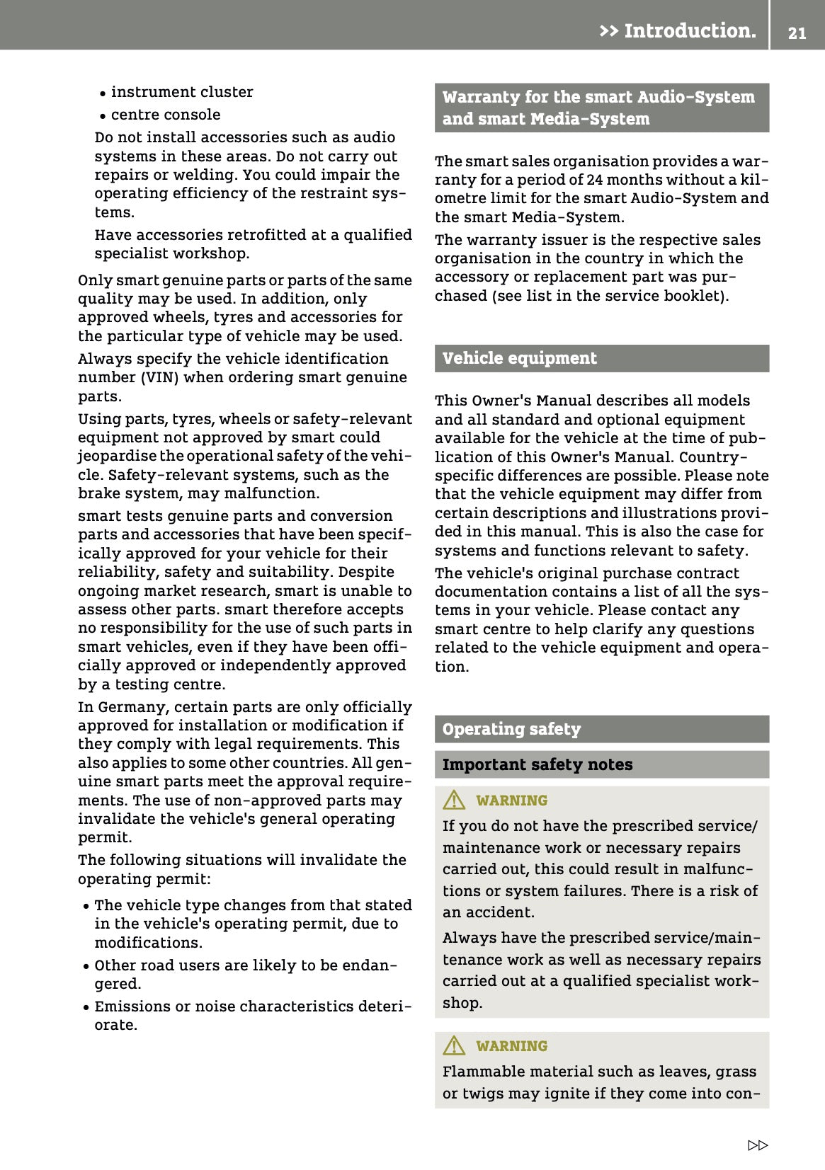 2016-2017 Smart ForTwo Owner's Manual | English