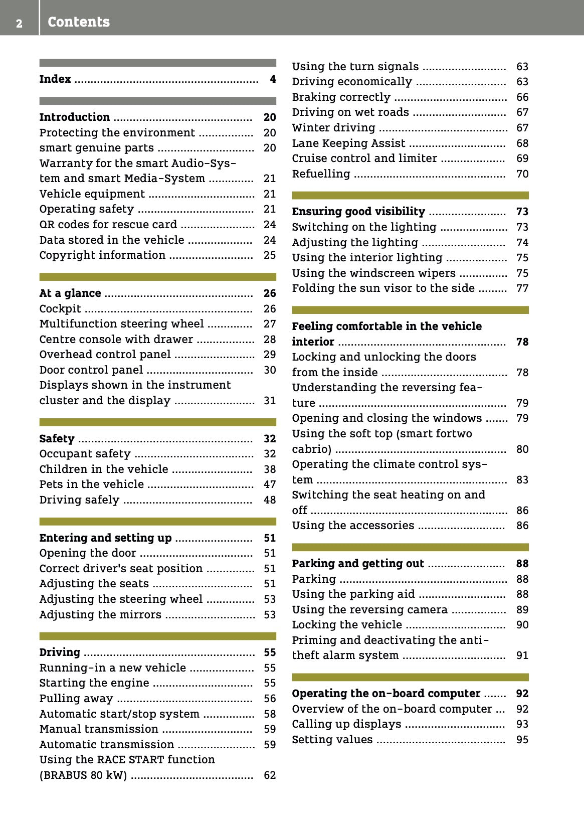 2016-2017 Smart ForTwo Owner's Manual | English