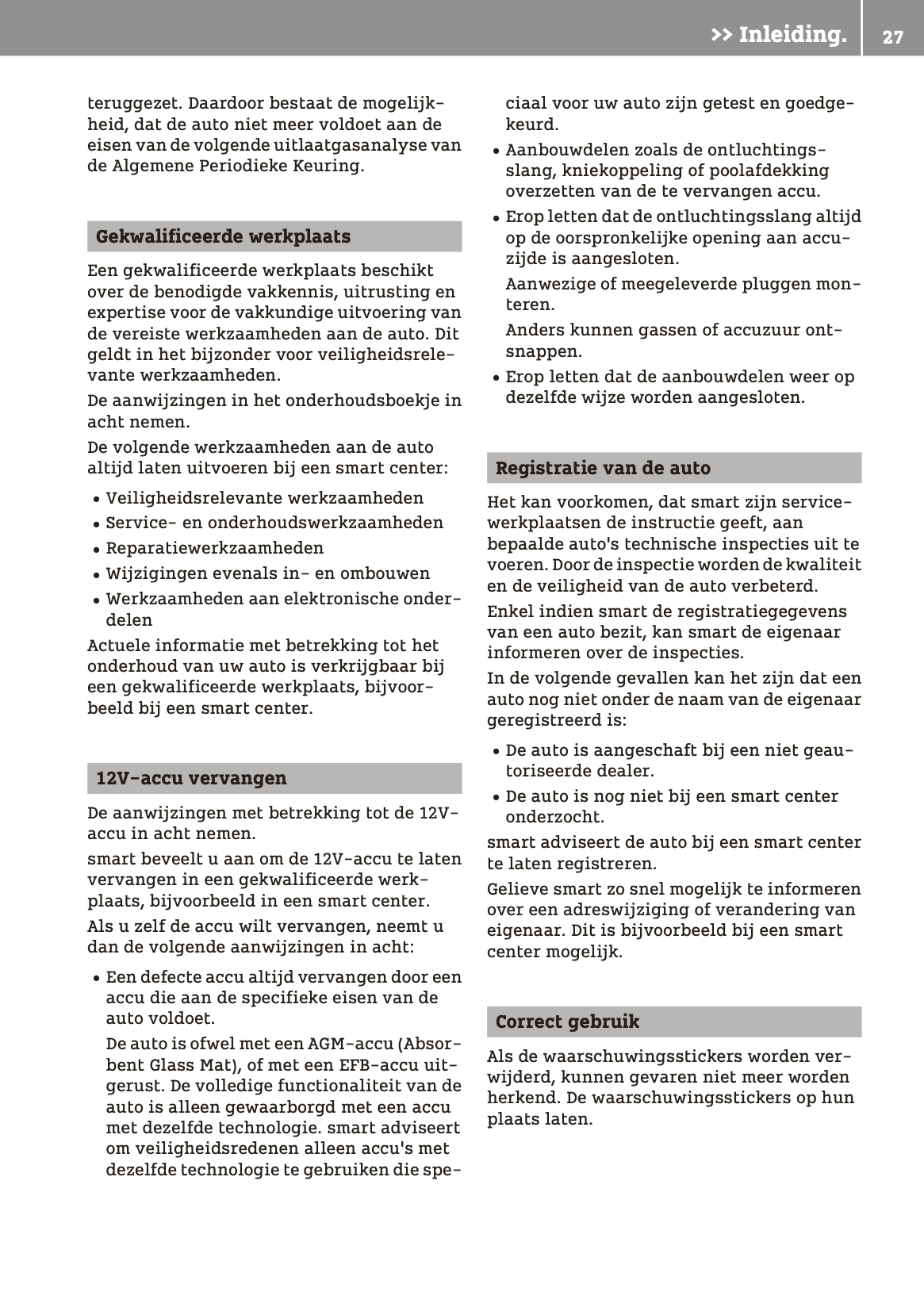 2018-2019 Smart ForTwo Gebruikershandleiding | Nederlands