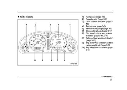 2005 Subaru Baja Owner's Manual | English