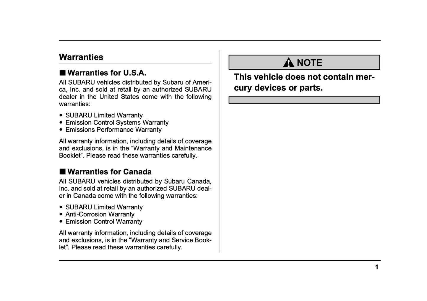 2005 Subaru Baja Owner's Manual | English